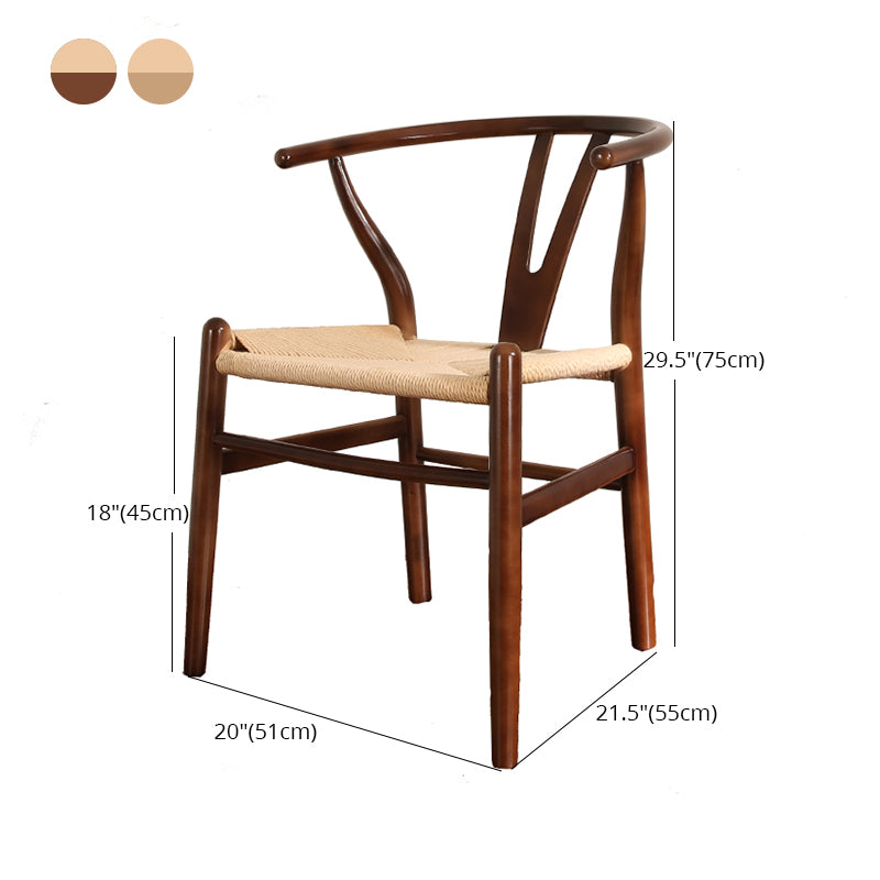 Contemporary Style Dining Wooden Chairs Kitchen Dining Armless Side Chairs