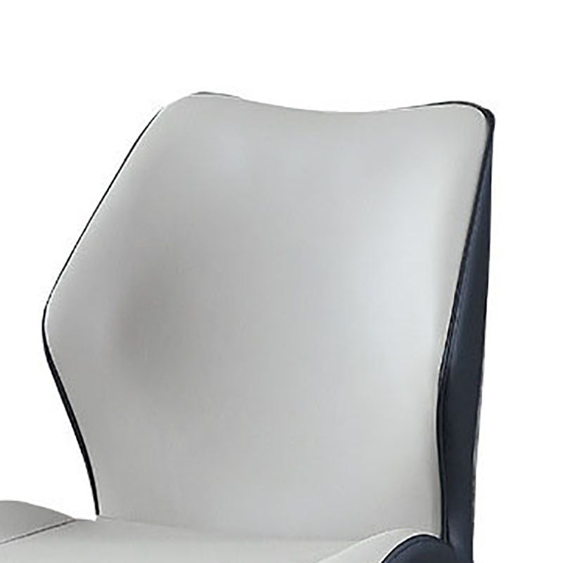 Contemporary Restaurant Wingback Side Chair Leather Dining Chair
