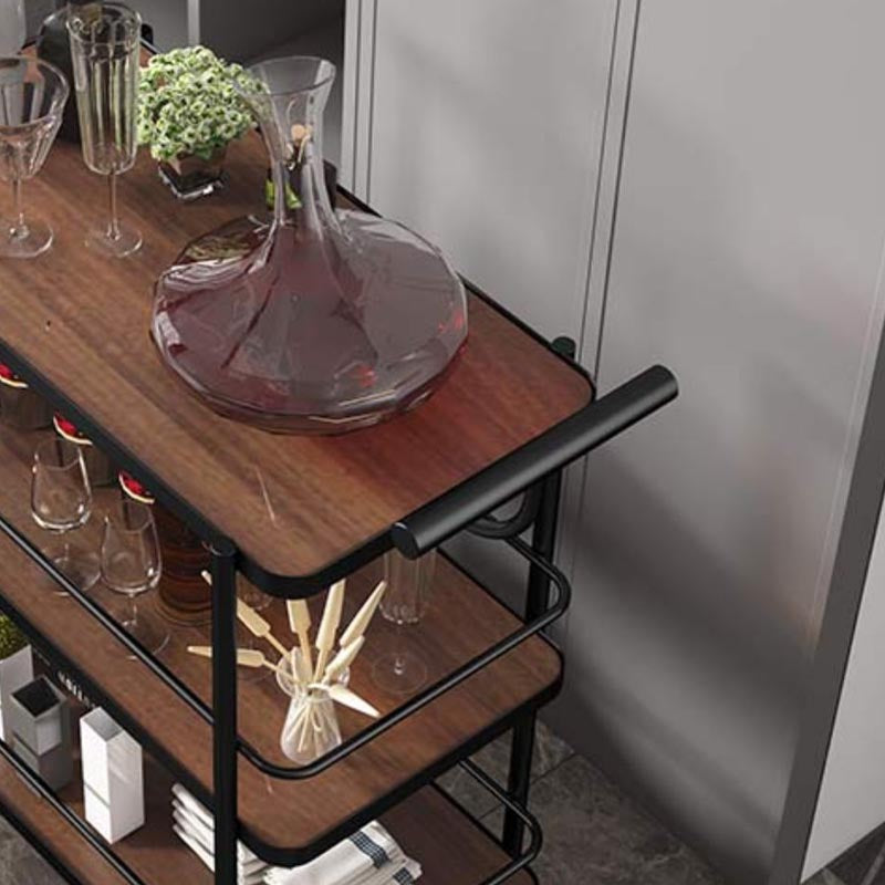 Modern 35.43"H Rolling Prep Table Rectangular Metal Prep Table