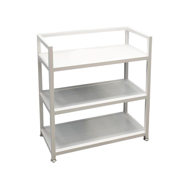 25.59"H Stationary Modern Prep Table Metal Rectangular Prep Table for Home Use