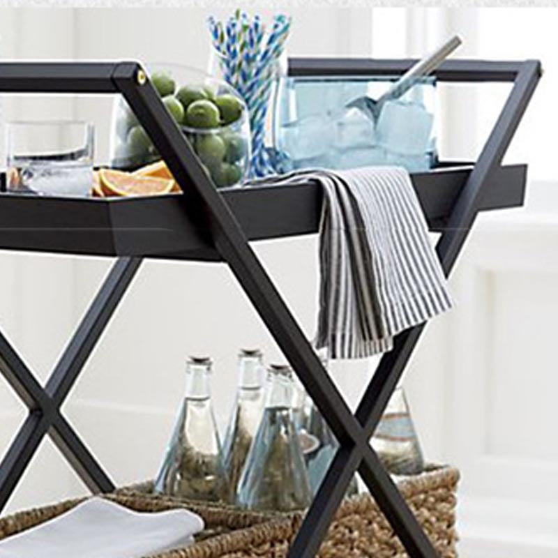 27.56"H Rolling Modern Prep Table Wood Rectangular Prep Table for Home Use