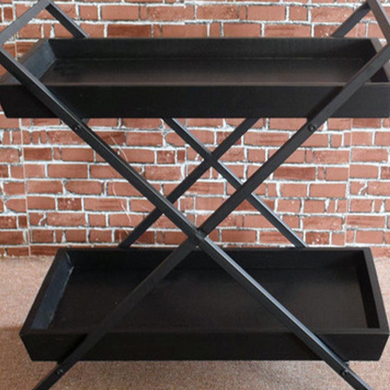 27.56"H Rolling Modern Prep Table Wood Rectangular Prep Table for Home Use