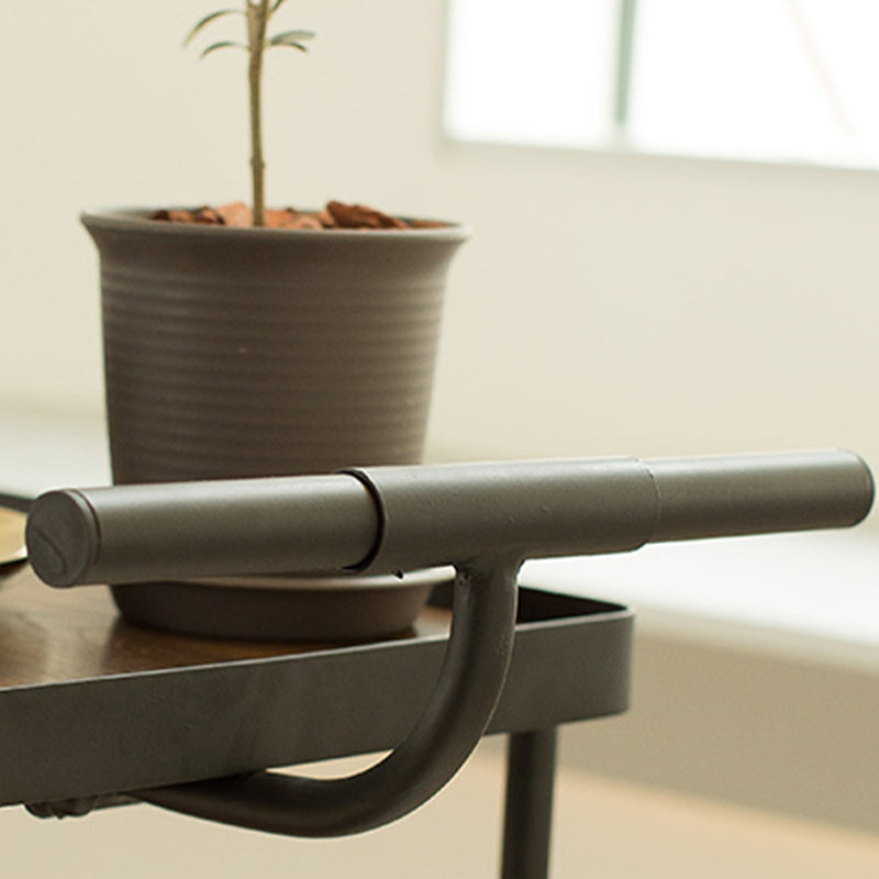 Modern 35.43"H Rolling Kitchen Cart Metal Rectangular Kitchen Island Cart