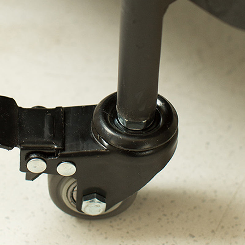 Modern 35.43"H Rolling Kitchen Cart Metal Rectangular Kitchen Island Cart