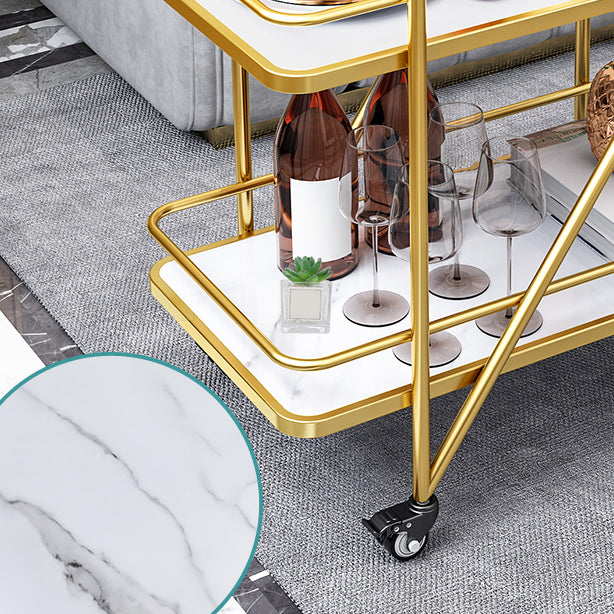 29.92"H Stationary Modern Prep Table Metal Rectangular Prep Table for Home Use