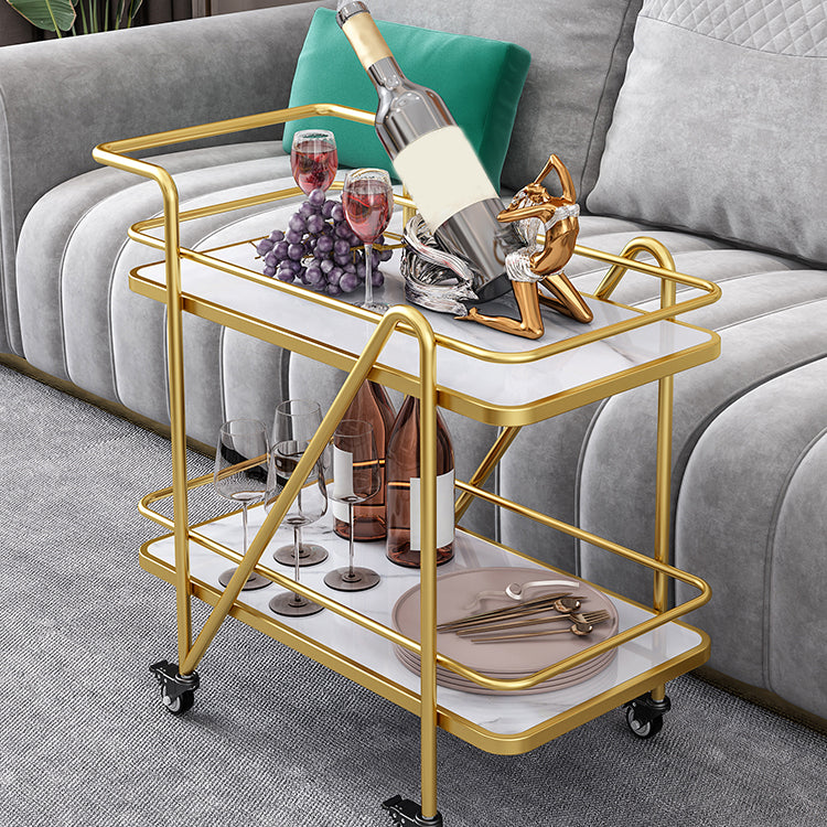 29.92"H Stationary Modern Prep Table Metal Rectangular Prep Table for Home Use