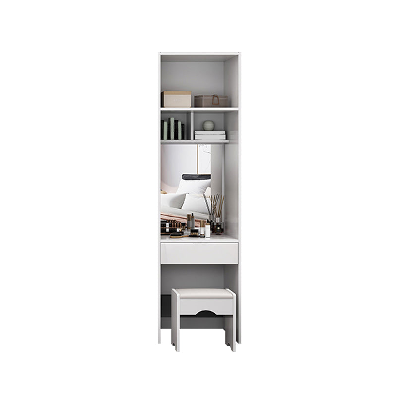 Engineered Wood White Wardrobe Cabinet Modern Wardrobe Closet