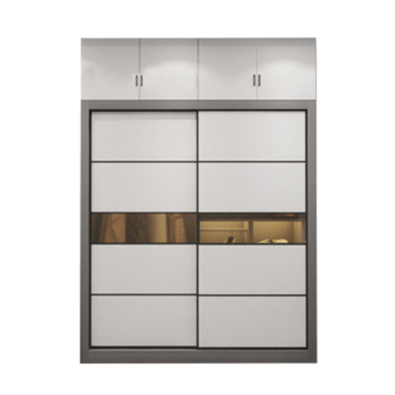 Contemporary Wardrobe Closet Engineered Wood Wardrobe Cabinet