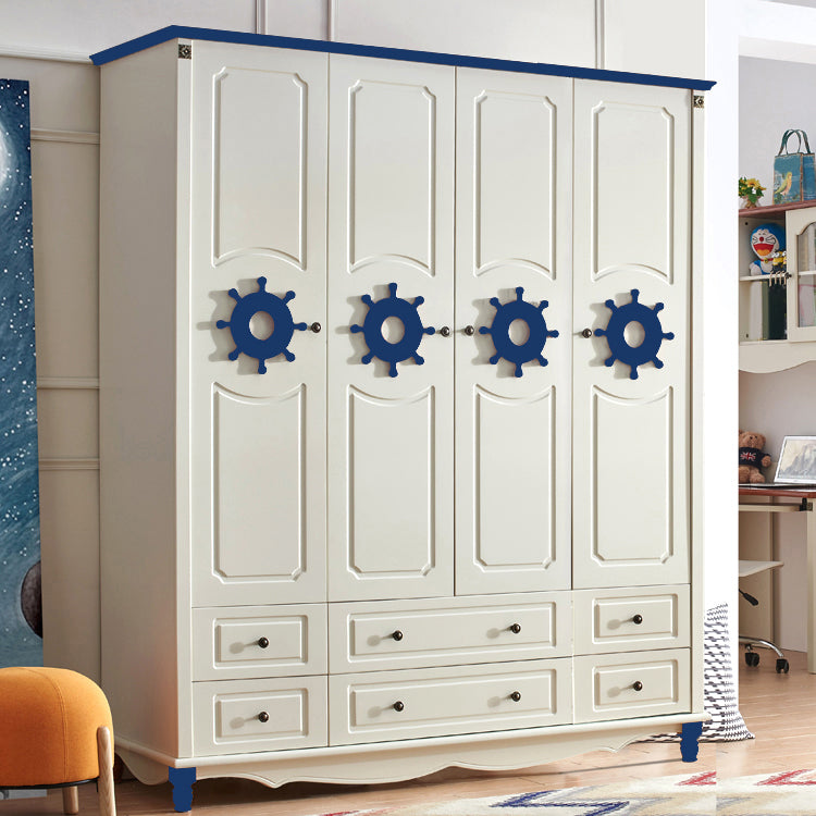 Manufactured Wood Storage Cabinet Coastal Cabinet with Drawers