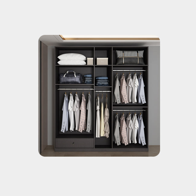 Engineered Wood Wardrobe Closet Contemporary Hinged Wardrobe Armoire