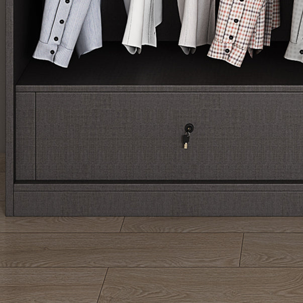 Engineered Wood Wardrobe Closet Contemporary Hinged Wardrobe Armoire