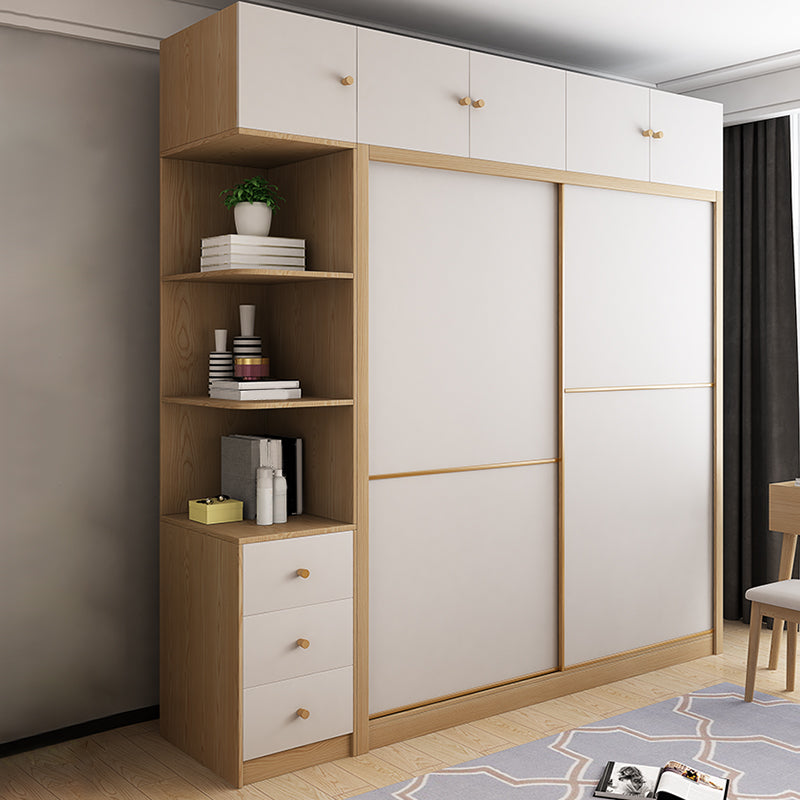 Engineered Wood Wardrobe Armoire Contemporary Wardrobe Cabinet