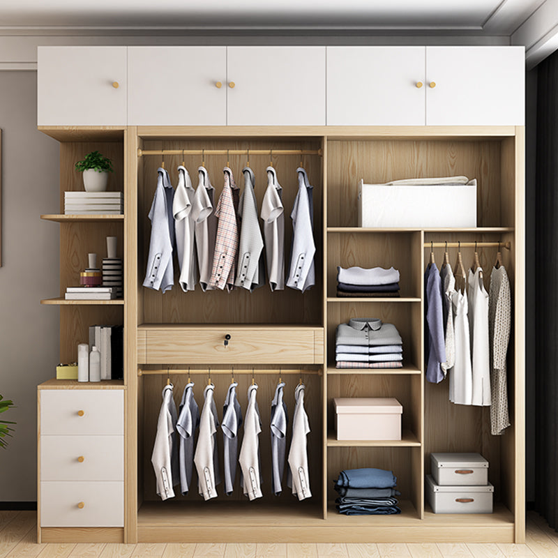 Engineered Wood Wardrobe Armoire Contemporary Wardrobe Cabinet
