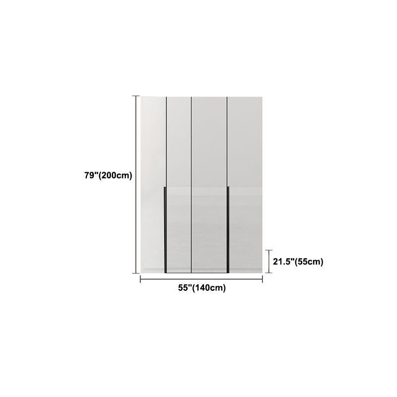 Modern Manufactured Wood Storage Cabinet High Gloss White Cabinet