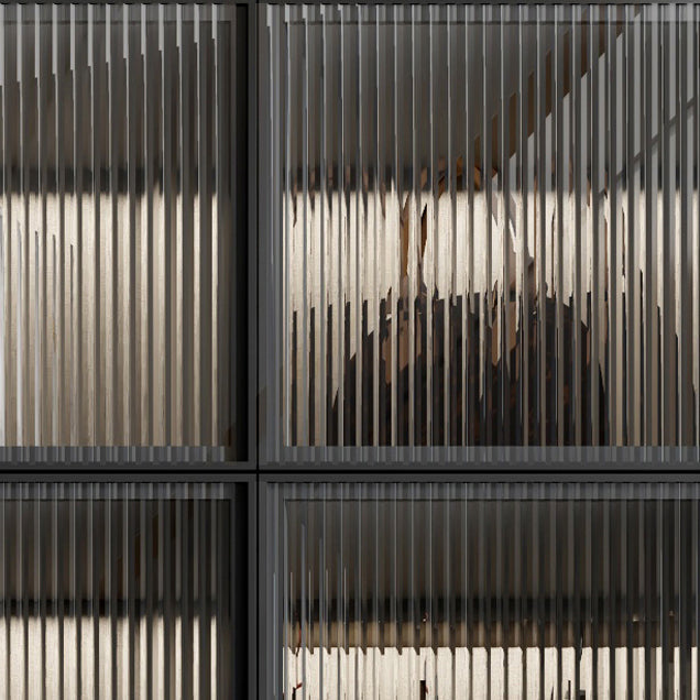 Glass and Wood Wardrobe Cabinet Modern Hinged Wardrobe Armoire