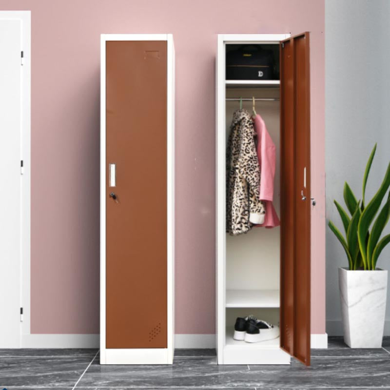 Contemporary Hinged Wardrobe Cabinet Metal Wardrobe Armoire for Home