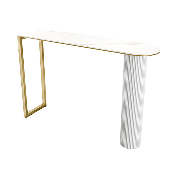 Modern 1/5 Pieces Bar Table Set Stone Counter Table with High Stools for Kitchen