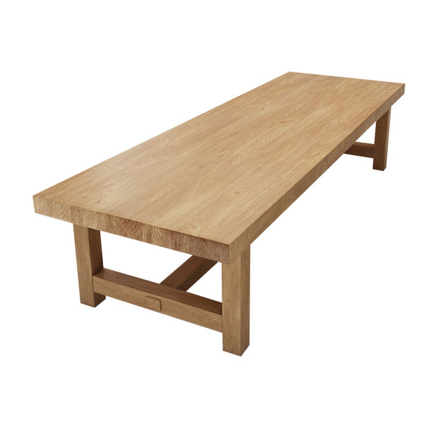 Pine Wood Rectangular Writing Desk Natural Contemporary Desk