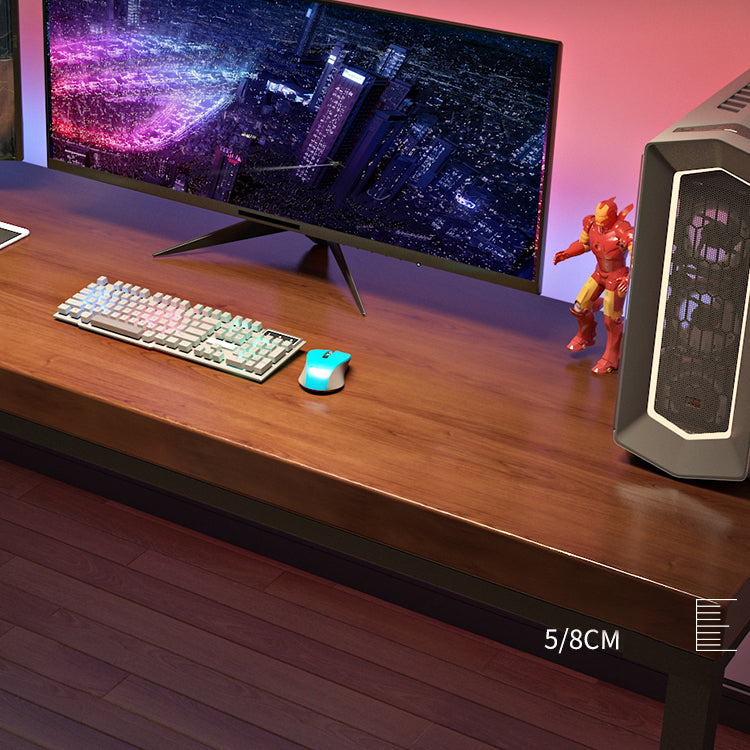 Modern Style Rectangular Writing Desk Pine Solid Wood Office Desk