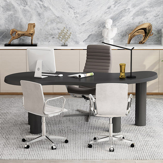 Solid Wood Work Table Home Office Free Form Industrial Writing Desk