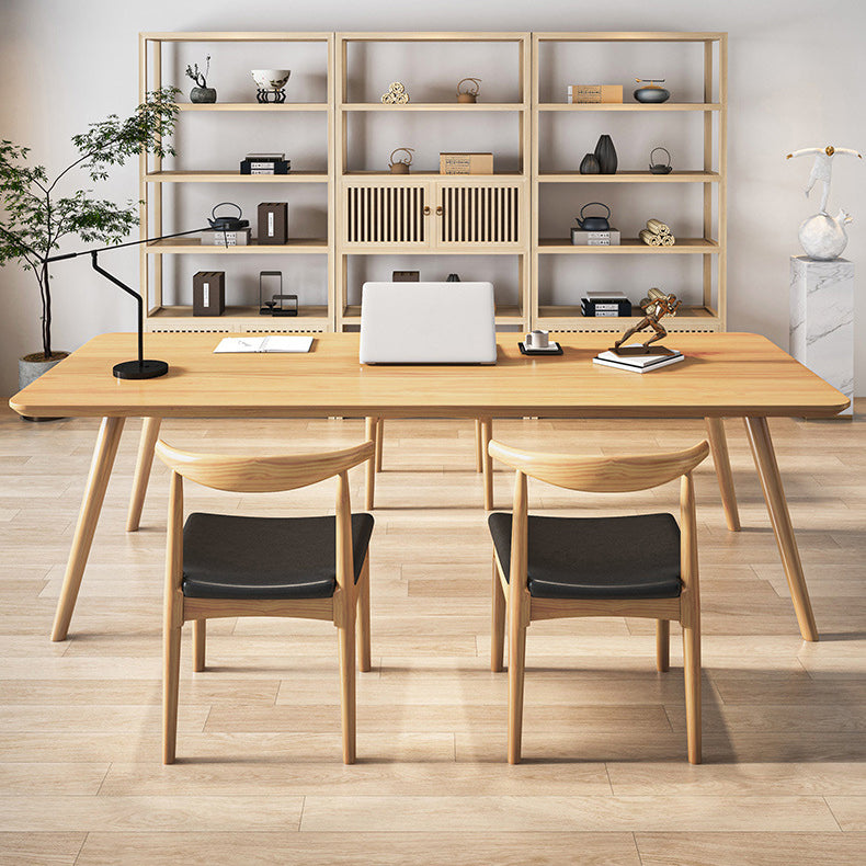 Contemporary Style Writing Desk Solid Wood Meeting Office Desk