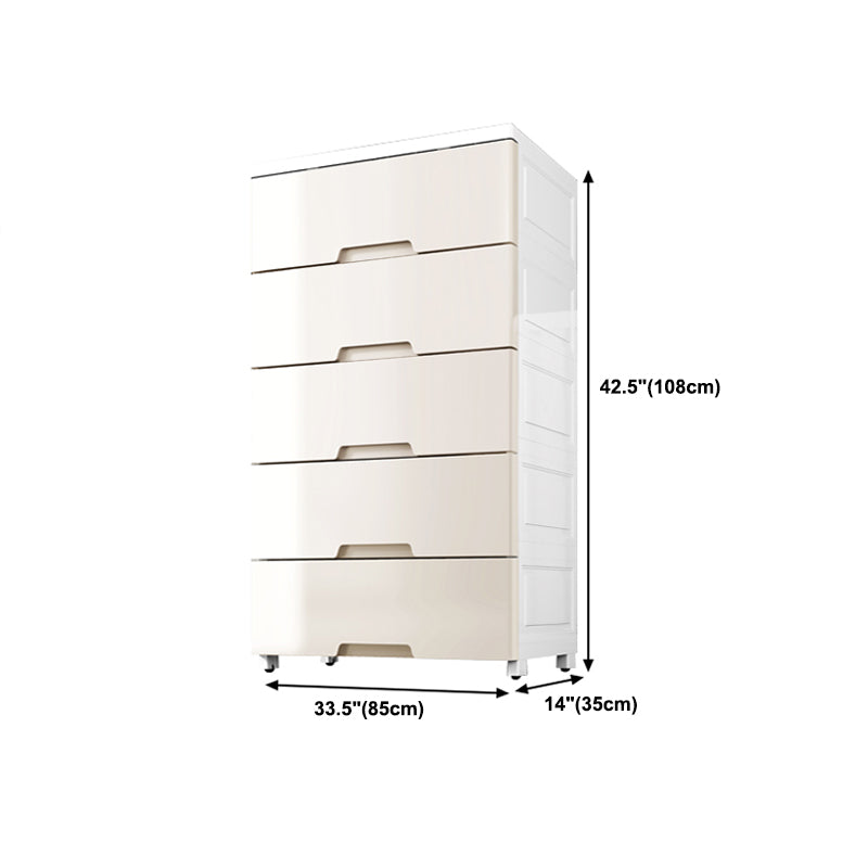 Lingerie Chest Contemporary Plastic Chest with Drawers for Bedroom