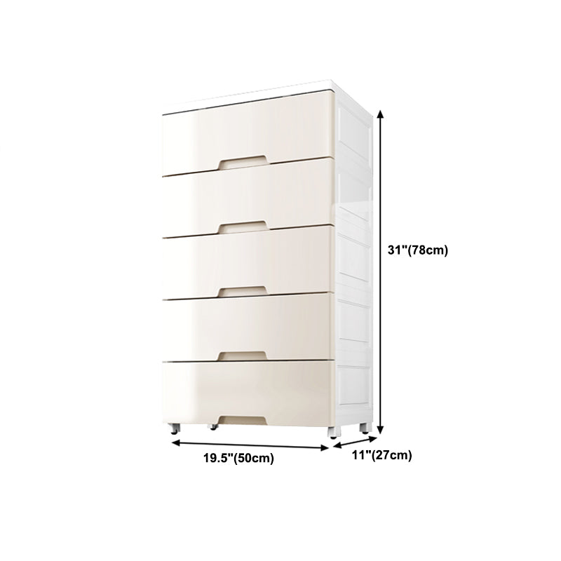 Lingerie Chest Contemporary Plastic Chest with Drawers for Bedroom