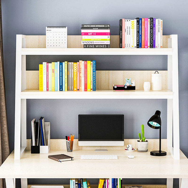 12.6"W Wooden Open Bookshelf Matte Finish Modern Bookcase with Shelves