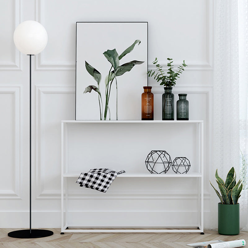 Etagere Metal Bookshelf 2-tier Open Back Modern Bookcase in Burnish