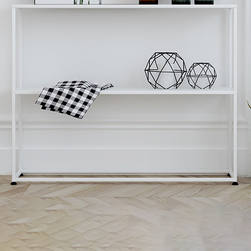 Etagere Metal Bookshelf 2-tier Open Back Modern Bookcase in Burnish