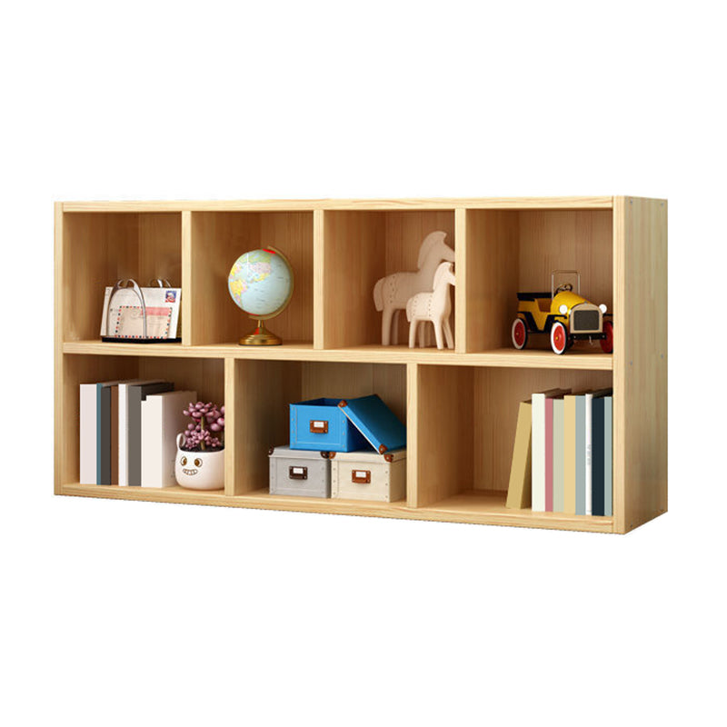 Wood Bookshelf Matte Finish Contemporary Style Bookcase for Home Office