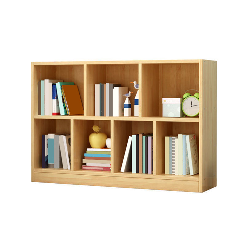 Wood Bookshelf Matte Finish Contemporary Style Bookcase for Home Office