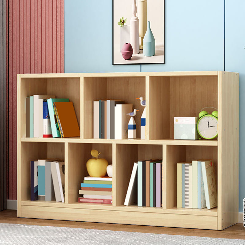 Wood Bookshelf Matte Finish Contemporary Style Bookcase for Home Office