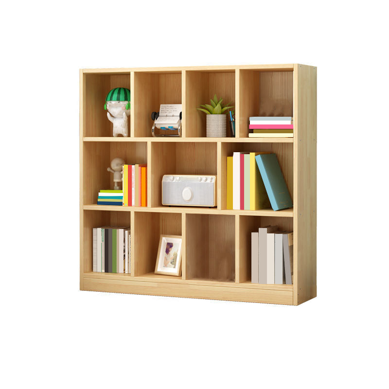 Wood Bookshelf Matte Finish Contemporary Style Bookcase for Home Office