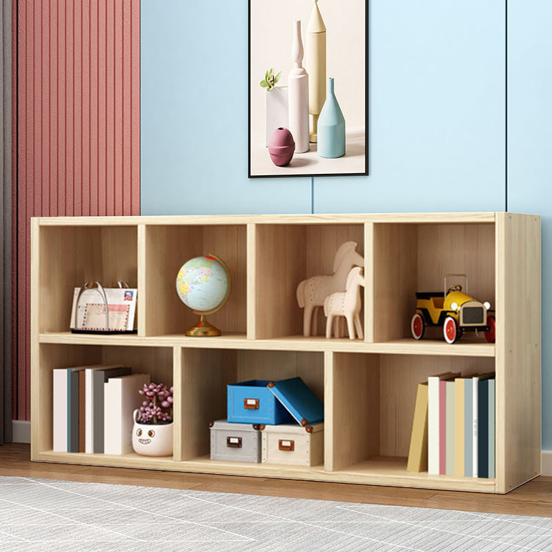 Wood Bookshelf Matte Finish Contemporary Style Bookcase for Home Office