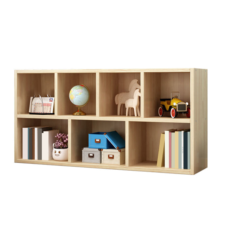 Wood Bookshelf Matte Finish Contemporary Style Bookcase for Home Office