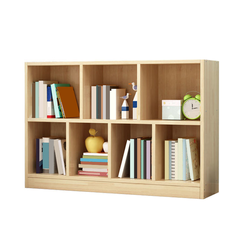 Wood Bookshelf Matte Finish Contemporary Style Bookcase for Home Office