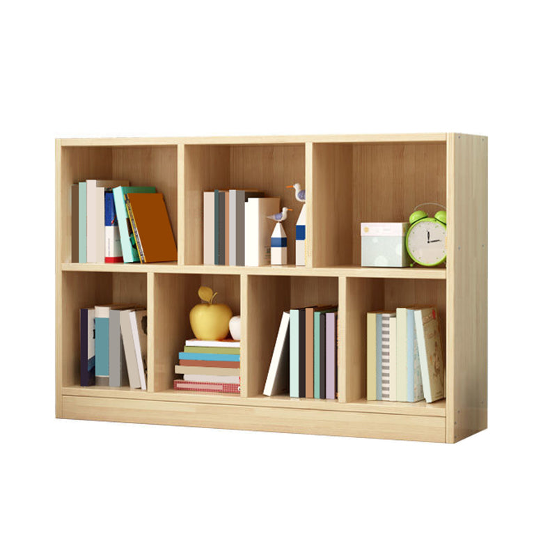 Wood Bookshelf Matte Finish Contemporary Style Bookcase for Home Office