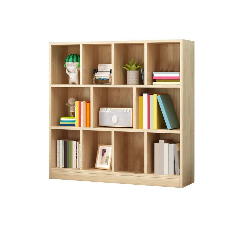 Wood Bookshelf Matte Finish Contemporary Style Bookcase for Home Office