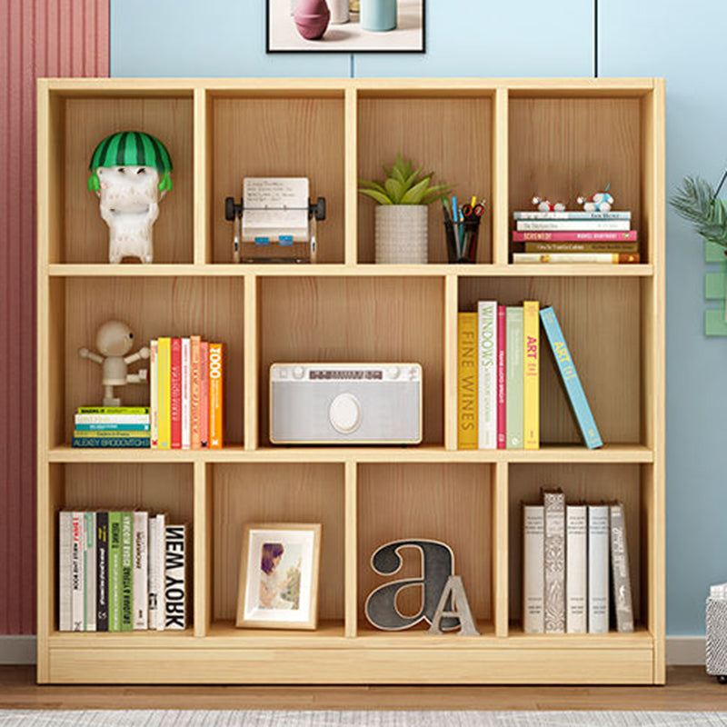 Wood Bookshelf Matte Finish Contemporary Style Bookcase for Home Office