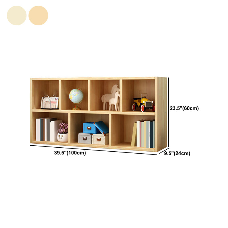 Wood Bookshelf Matte Finish Contemporary Style Bookcase for Home Office
