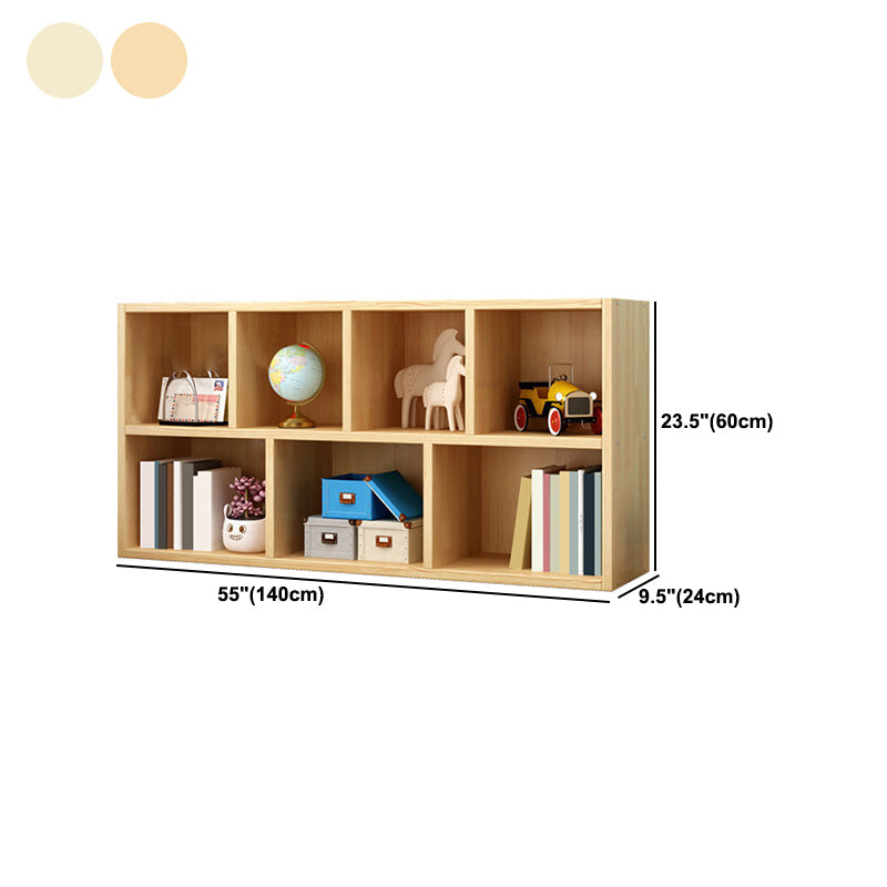 Wood Bookshelf Matte Finish Contemporary Style Bookcase for Home Office