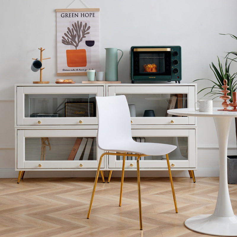 Urban Closed Back Standard Wood Shelf Bookcase for Living Room