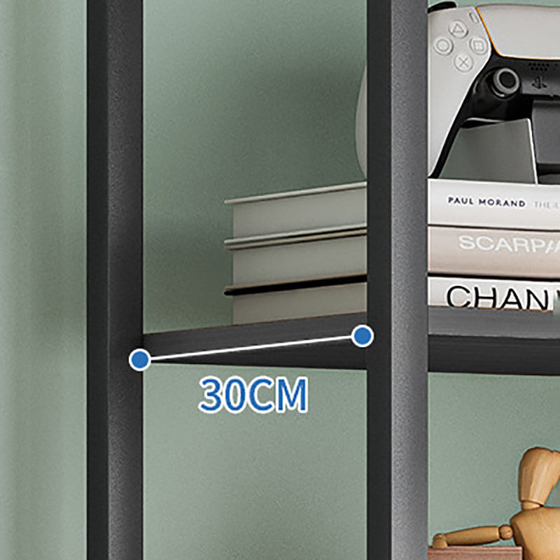 Modern Steel Bookcase Rectangular Shelves 71"H X 12" W Bookshelf for Office