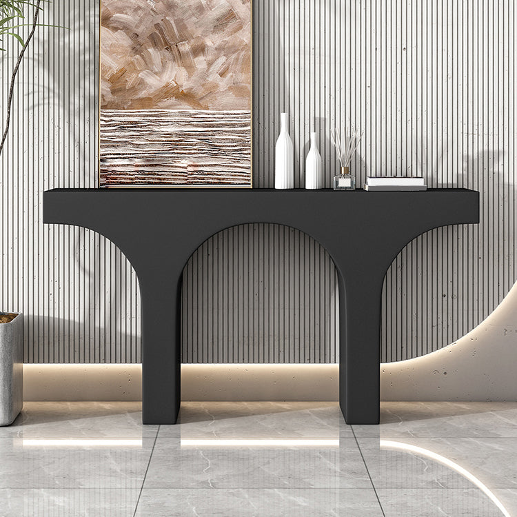 French Country Wood Console Table Rectangle Stain Resistant Scratch Resistant Console