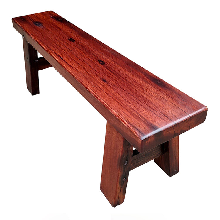 Solid Wood Thickened Dining Bench, Traditional 16"H Seating Bench with Legs