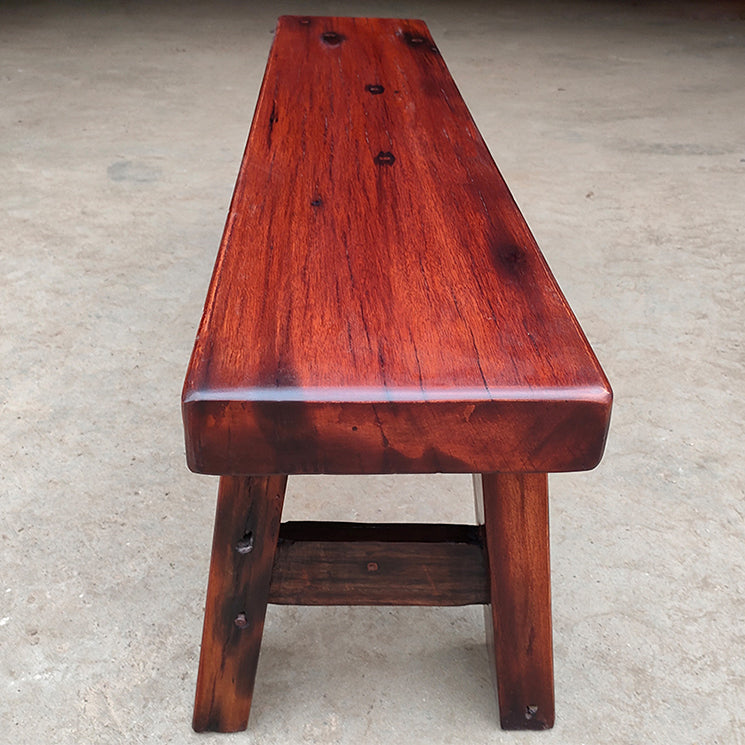 Solid Wood Thickened Dining Bench, Traditional 16"H Seating Bench with Legs