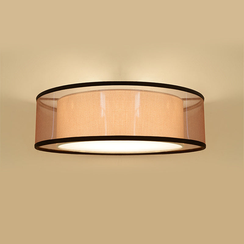 Round Shape Fabric Ceiling Light Multil Lights Ceiling Mount Light for Bedroom