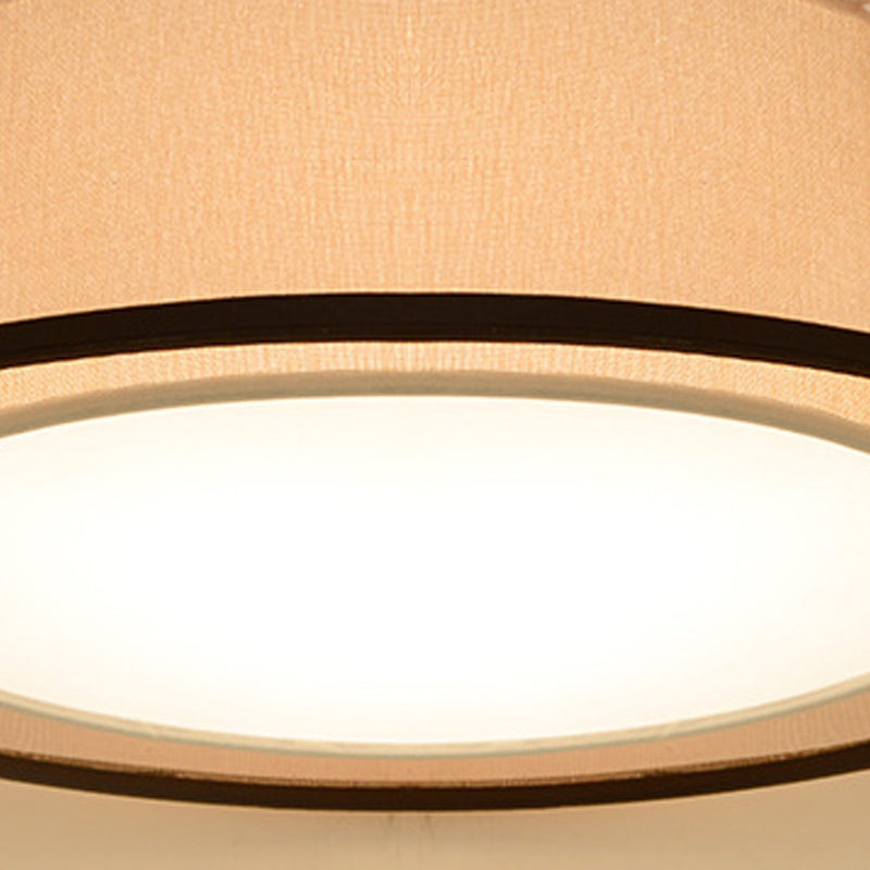 Round Shape Fabric Ceiling Light Multil Lights Ceiling Mount Light for Bedroom