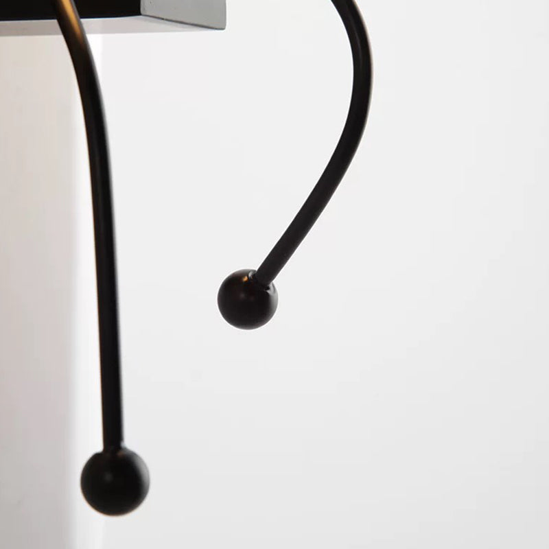 1 / 2 - Light Wall Sconce Dark Black / White Industrial Wall Light